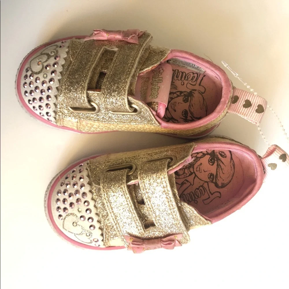 Skechers Twinkle Toes Shuffles Itsy Bitsy Sneakers